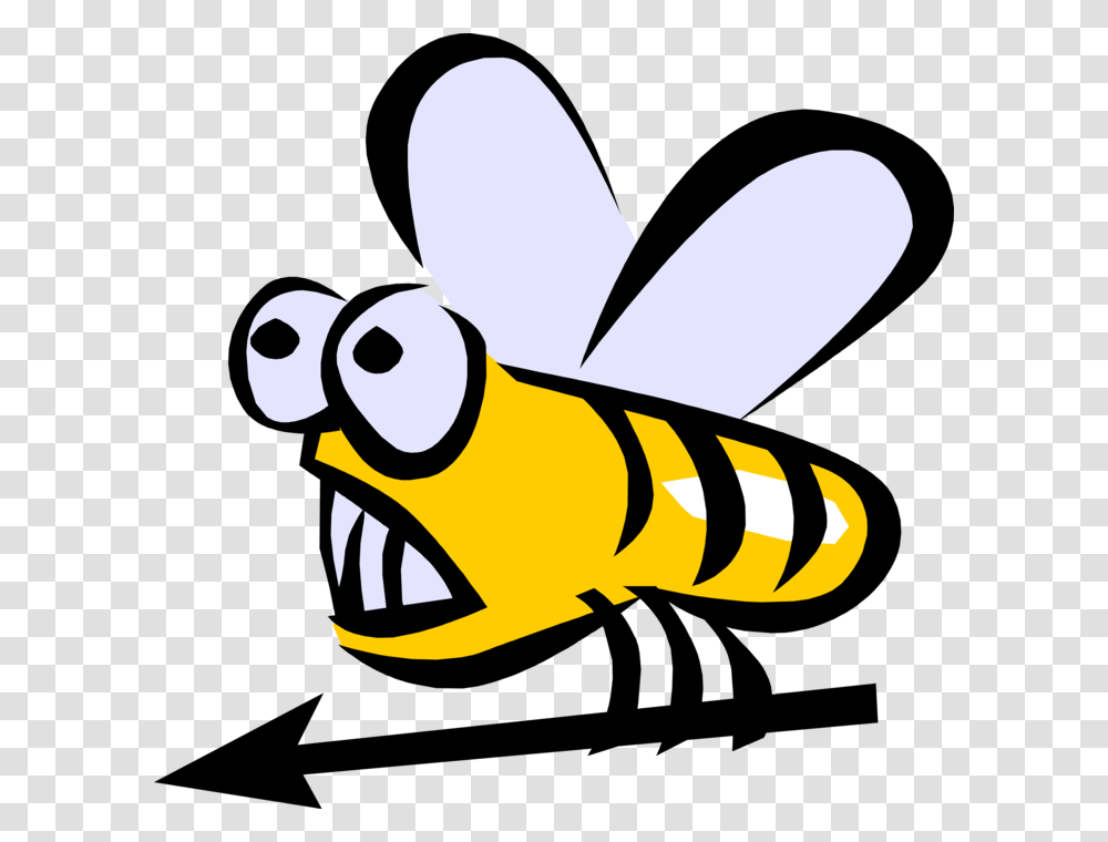Vector Illustration Of Bumblebee Bumble Bee Honeybee Bee, Insect, Invertebrate, Animal, Wasp Transparent Png