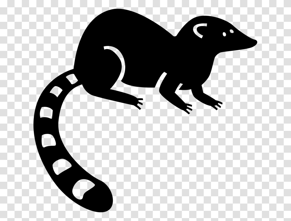 Vector Illustration Of Bushy Tailed Lemur From Island Marsupial, Gray, World Of Warcraft Transparent Png