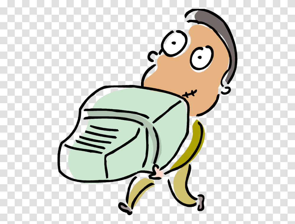 Vector Illustration Of Businessman Carries Old Computer, Person, Face, Photography Transparent Png