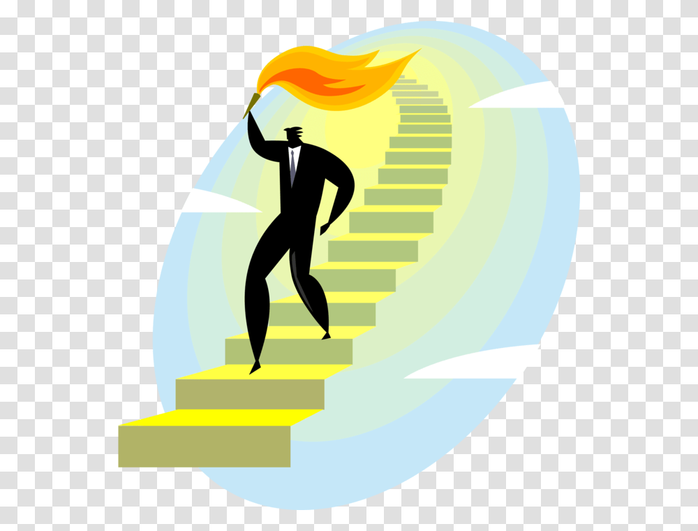 Vector Illustration Of Businessman Carries Olympic, Person, Outdoors, Sphere, Light Transparent Png