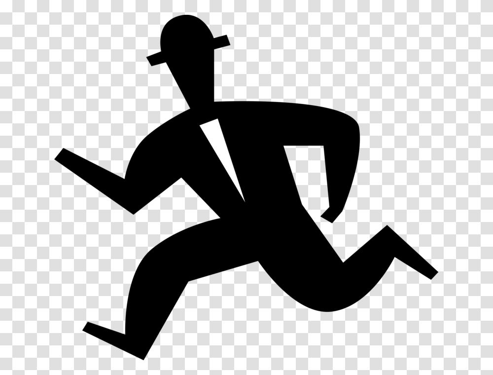 Vector Illustration Of Businessman Running Illustration, Arrow, Flare, Light Transparent Png