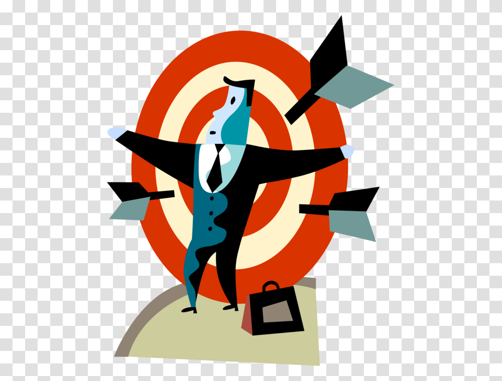 Vector Illustration Of Businessman Under Pressure Is Illustration, Label, Poster, Logo Transparent Png