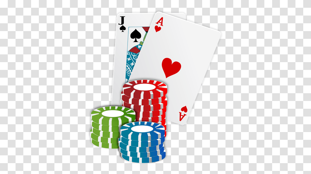 Vector Illustration Of Casino Chips Poker Cards, Gambling, Game Transparent Png