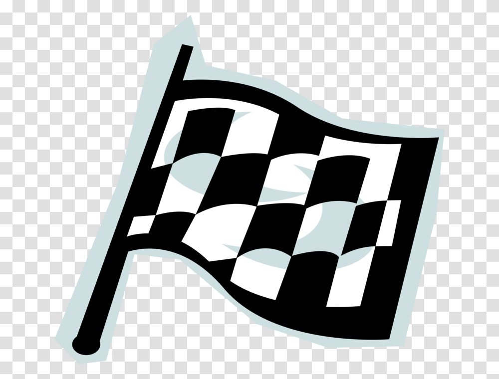 Vector Illustration Of Checkered Or Chequered Flag, Cushion, Pillow, Interior Design Transparent Png
