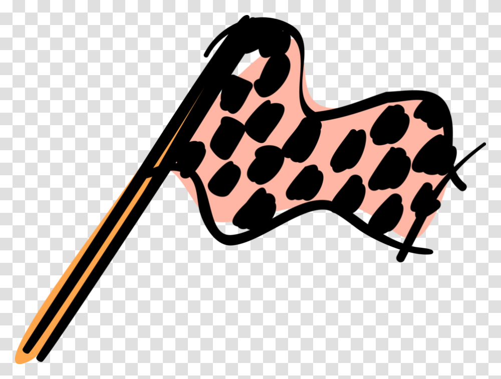 Vector Illustration Of Checkered Or Chequered Flag Portable Network Graphics, Hand, Stick, Teeth, Mouth Transparent Png