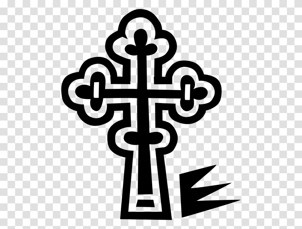 Vector Illustration Of Christian Orthodox Religious Cross, Number, Plot Transparent Png