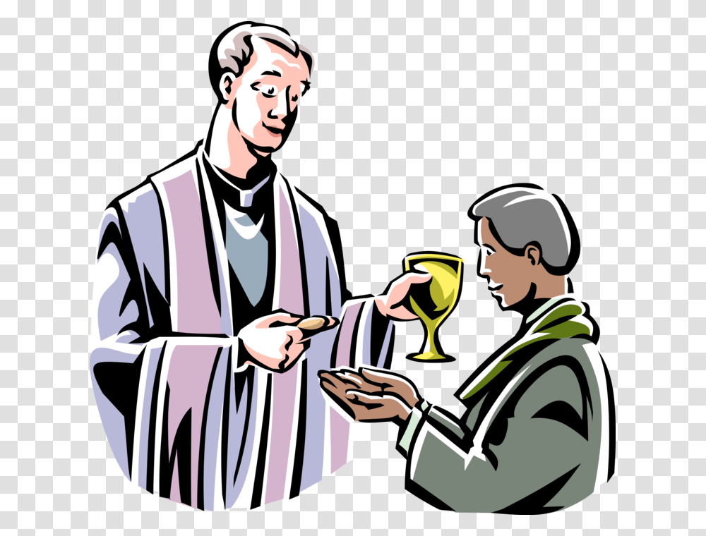 Vector Illustration Of Christian Religion Catholic, Person, Human, Waiter, Sunglasses Transparent Png