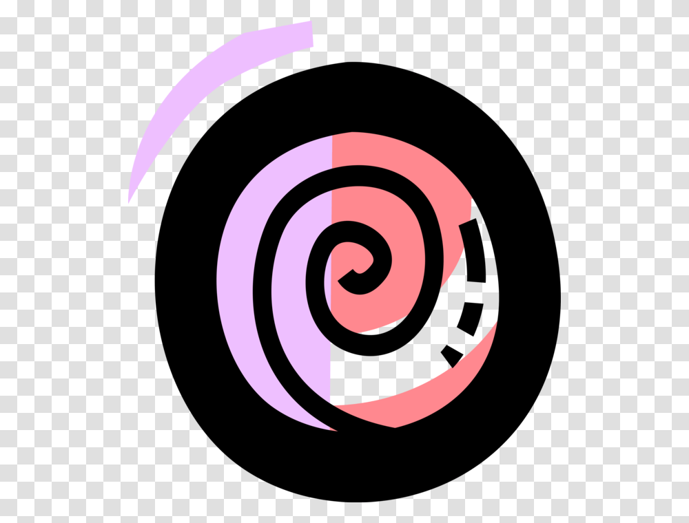 Vector Illustration Of Circular Spiral Sacred Symbol Circle, Coil Transparent Png