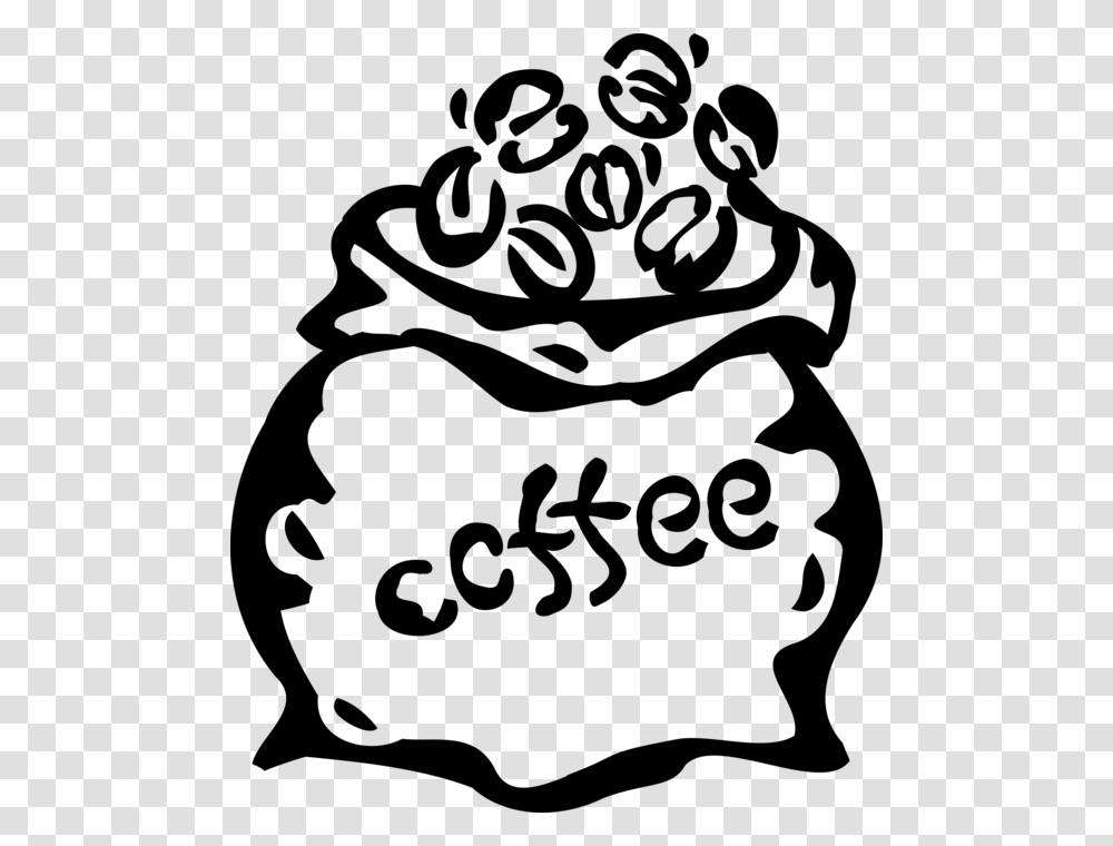 Vector Illustration Of Coffee Bean Seed Of The Coffee Line Art Coffee Beans, Gray, World Of Warcraft Transparent Png