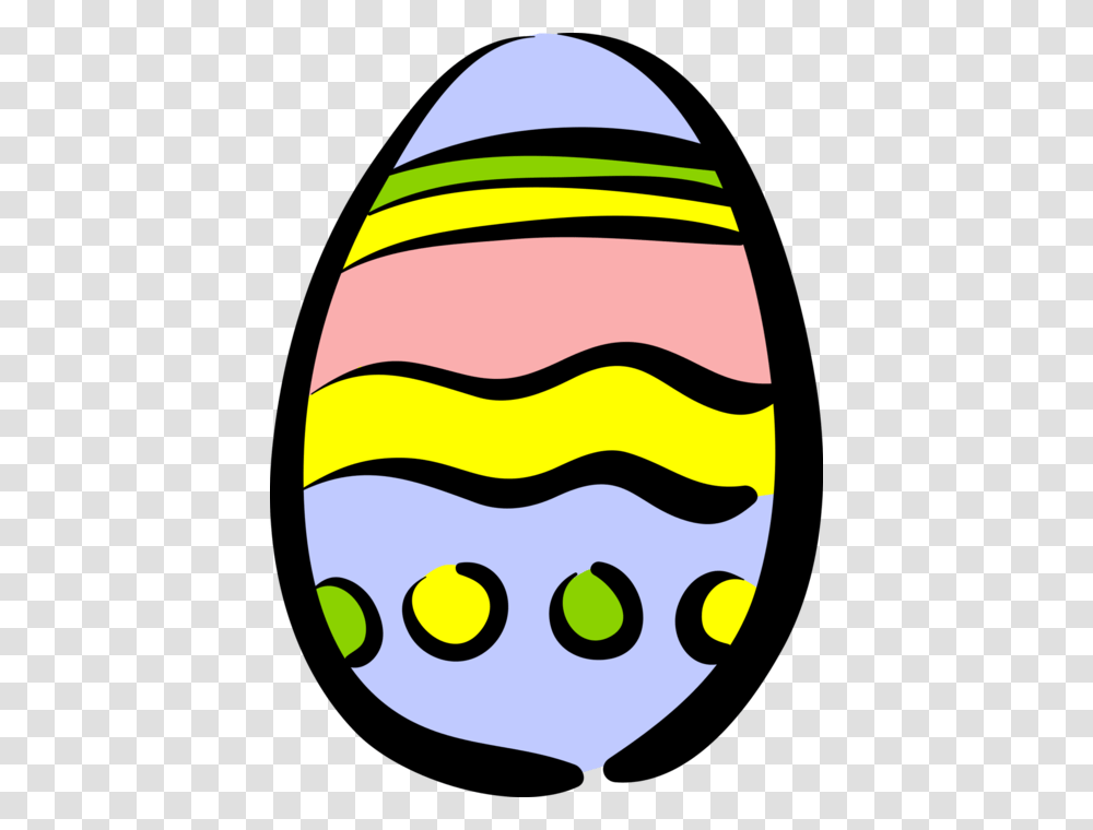 Vector Illustration Of Colorful Decorated Easter Or, Easter Egg, Food Transparent Png