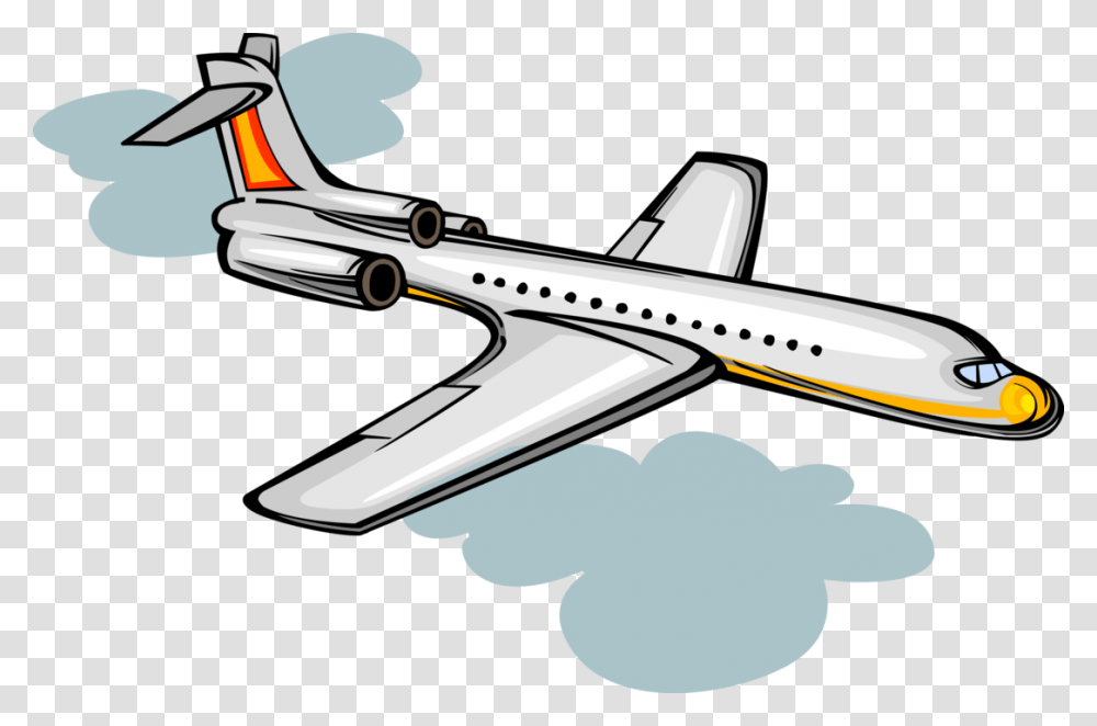 Vector Illustration Of Commercial Aircraft Passenger Vector May Bay Oto, Airplane, Vehicle, Transportation, Airliner Transparent Png