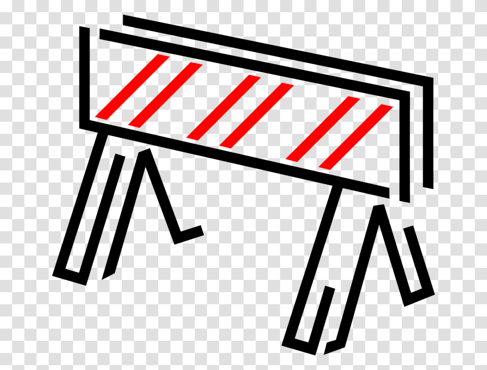 Vector Illustration Of Construction Industry Barrier, Logo, Trademark Transparent Png