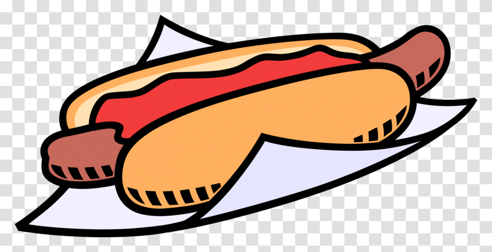 Vector Illustration Of Cooked Hot Dog Or Hotdog Frankfurter Hot Dog, Food, Dynamite, Bomb, Weapon Transparent Png