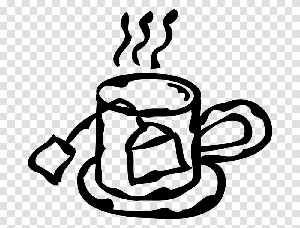 Vector Illustration Of Cup Of Steeped Tea In Teacup Imagens De Xicara Com Saquinhos De Ch, Gray, World Of Warcraft Transparent Png
