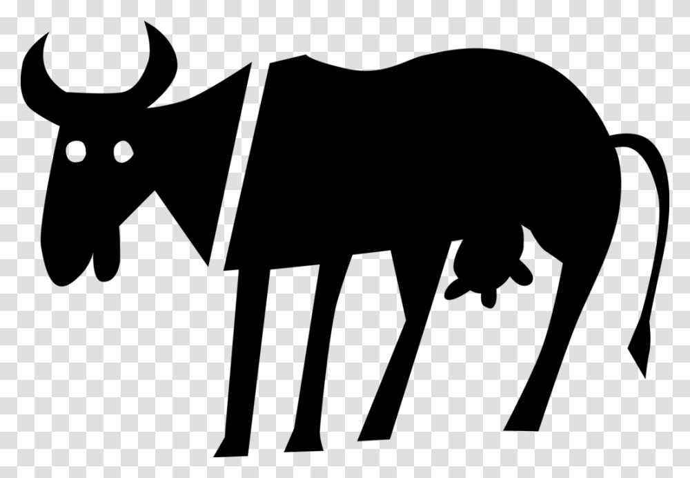 Vector Illustration Of Dairy Farm Milking Cow, Gray, World Of Warcraft Transparent Png