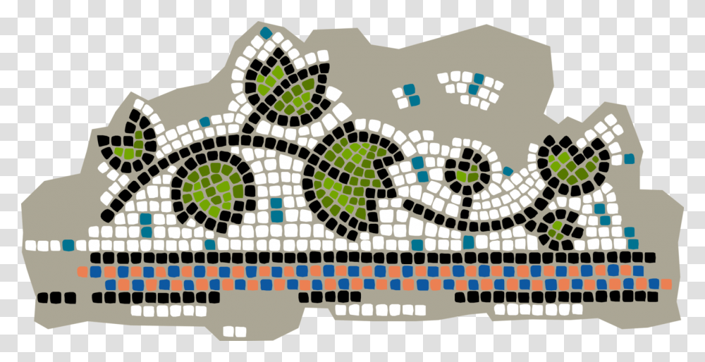 Vector Illustration Of Decorative Mosaic Botanical Motif, Tile, Sphere, Electronics Transparent Png