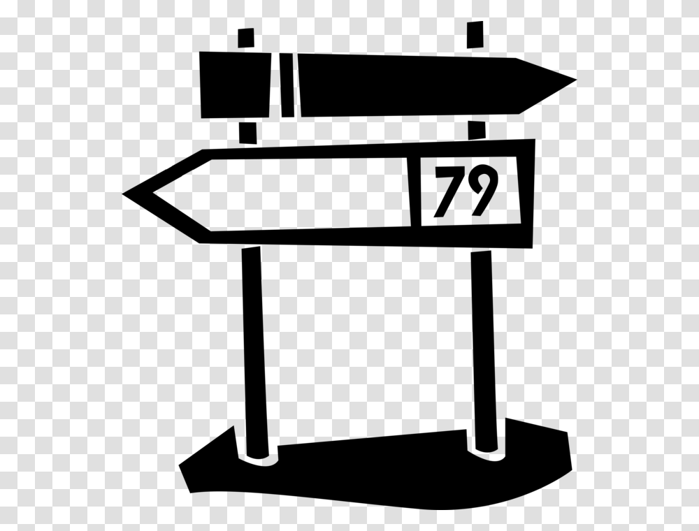 Vector Illustration Of Direction Arrow Signposts On, Gray, World Of Warcraft Transparent Png
