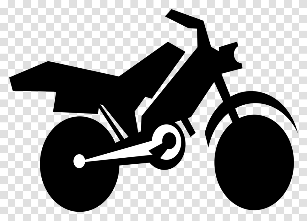 Vector Illustration Of Dirt Bike Motorcycle Or Motorbike, Machine, Light, Hook Transparent Png