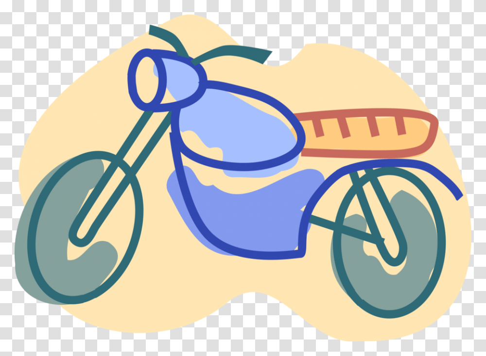 Vector Illustration Of Dirt Bike Motorcycle Or Motorbike Motorcycle, Transportation, Vehicle, Outdoors Transparent Png