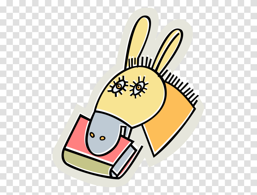 Vector Illustration Of Donkey Ass Jackass With Book Mirror, Label, Dynamite, Food Transparent Png