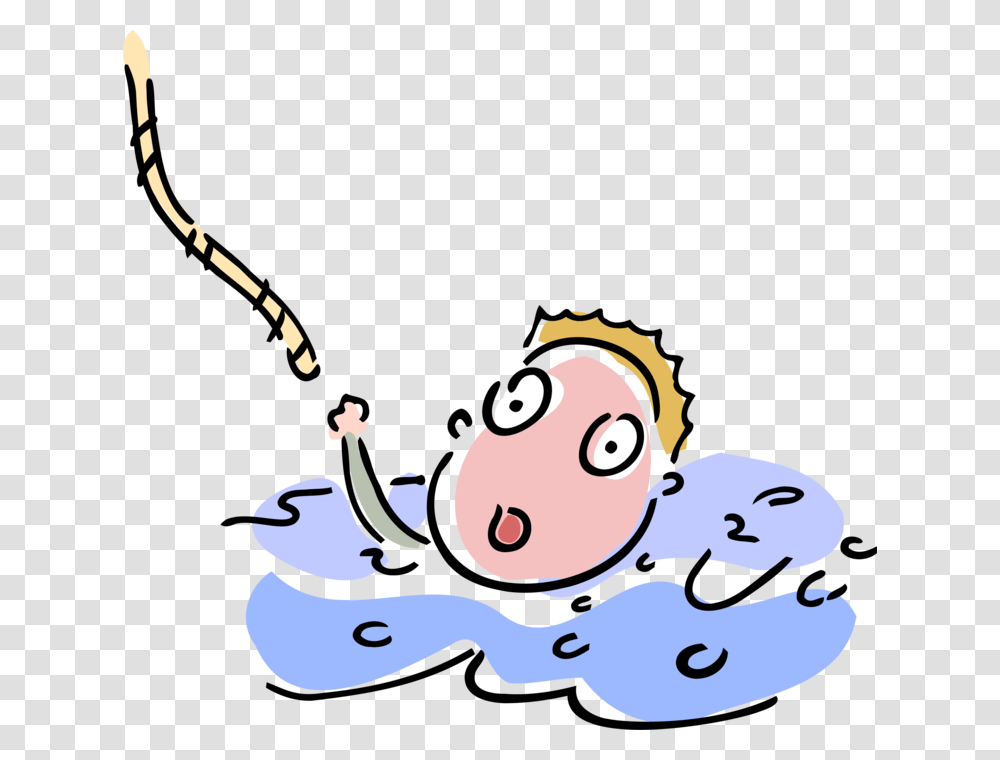 Vector Illustration Of Drowning Businessman In Water Drowning, Porcelain, Pottery, Doodle Transparent Png