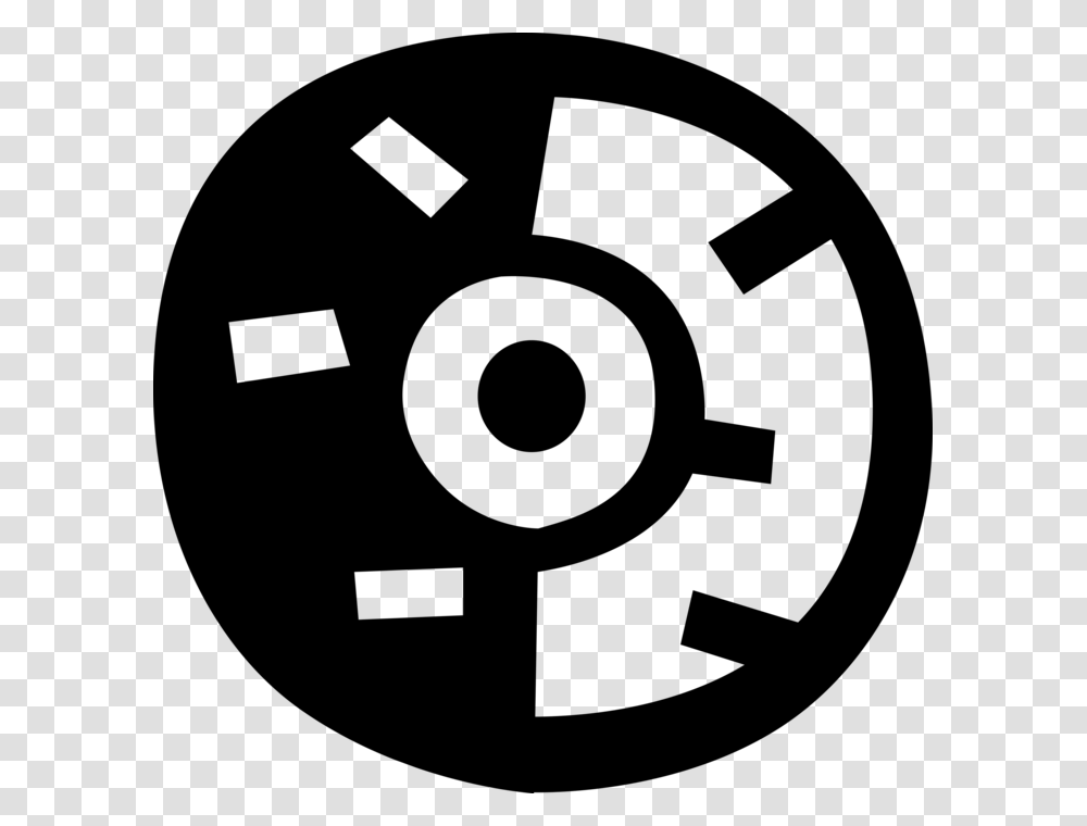Vector Illustration Of Dvd And Cd Rom Compact Digital Circle, Gray, World Of Warcraft Transparent Png