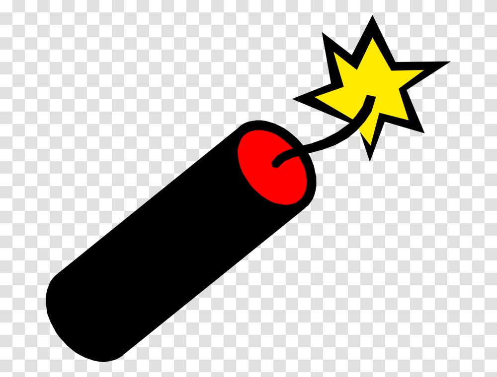 Vector Illustration Of Dynamite Tnt Firecracker Fireworks Firecracker Clipart, Star Symbol, Pac Man Transparent Png
