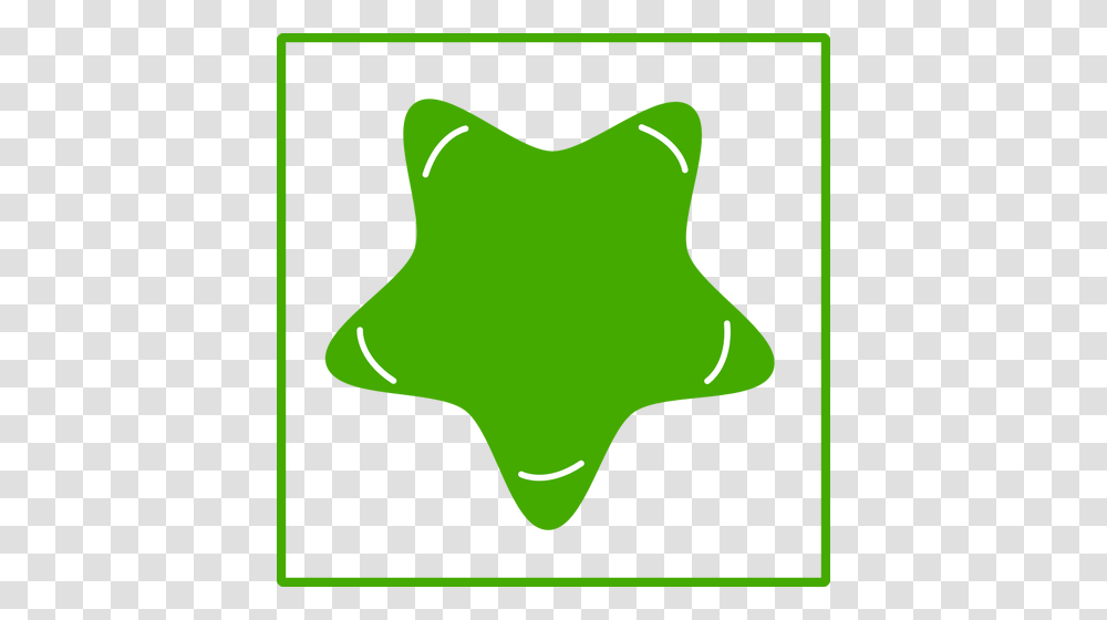 Vector Illustration Of Eco Green Star Icon With Thin Border, Leaf, Plant, Star Symbol Transparent Png