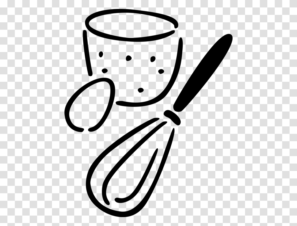 Vector Illustration Of Egg With Whisk Cooking Utensil, Gray, World Of Warcraft Transparent Png
