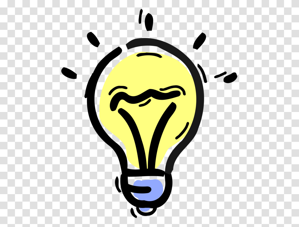 Vector Illustration Of Electric Light Bulb Symbol Of, Lightbulb Transparent Png