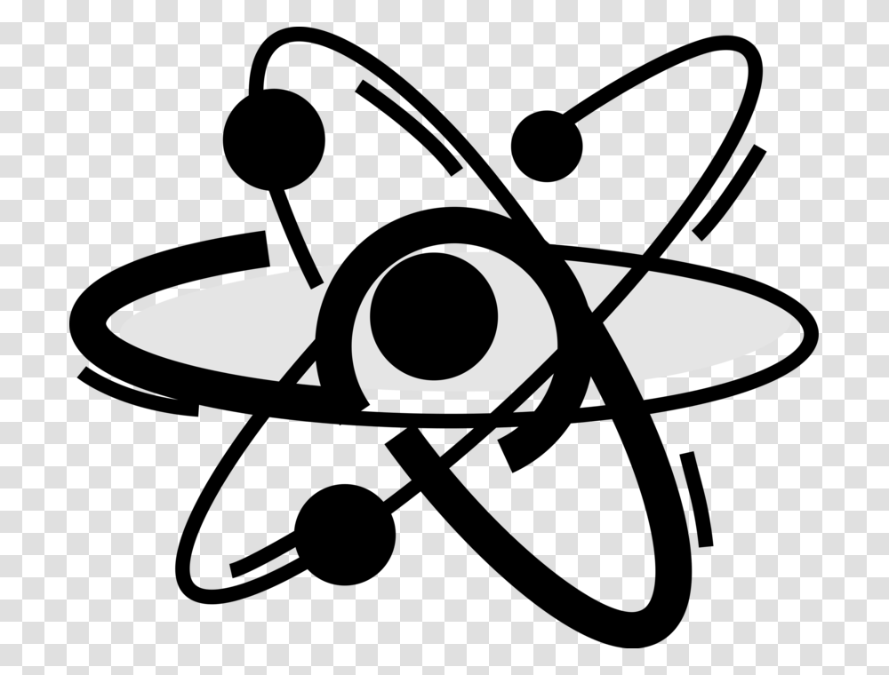 Vector Illustration Of Energy Atoms Circling Nucleus Atomic, Sunglasses, Lighting, Ceiling Fan, Weapon Transparent Png