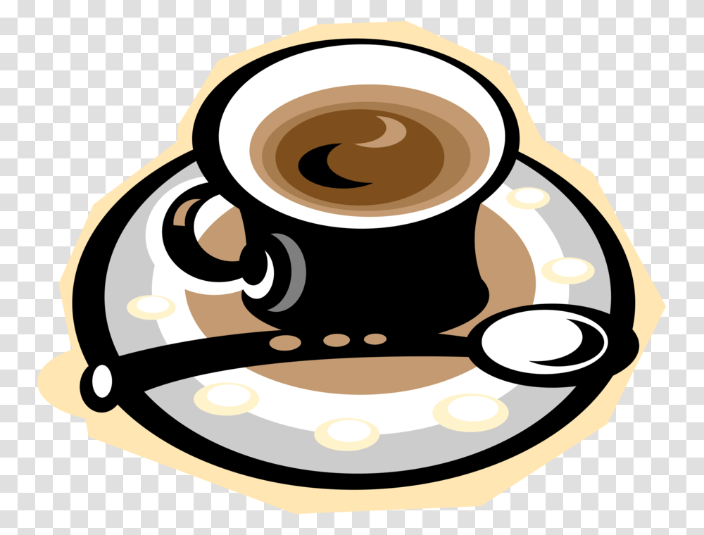 Vector Illustration Of Espresso Coffee In Mug With Espresso Clipart, Coffee Cup, Pottery, Beverage, Drink Transparent Png