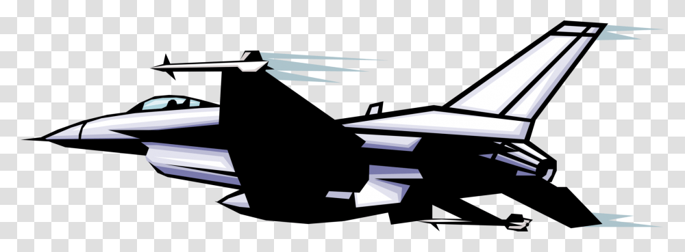Vector Illustration Of F16 Falcon Us Air Force Single Engine F16 Vector, Airplane, Aircraft, Vehicle, Transportation Transparent Png