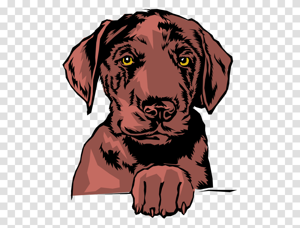 Vector Illustration Of Family Pet Brown Dog With Paw Hunting Dog, Tiger, Mammal, Animal, Canine Transparent Png