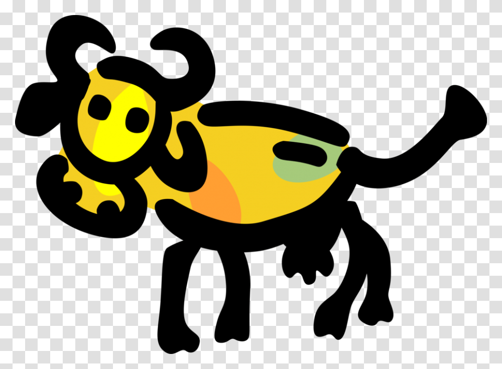 Vector Illustration Of Farm Agriculture Livestock Animal, Food, Pac Man, Bee, Insect Transparent Png