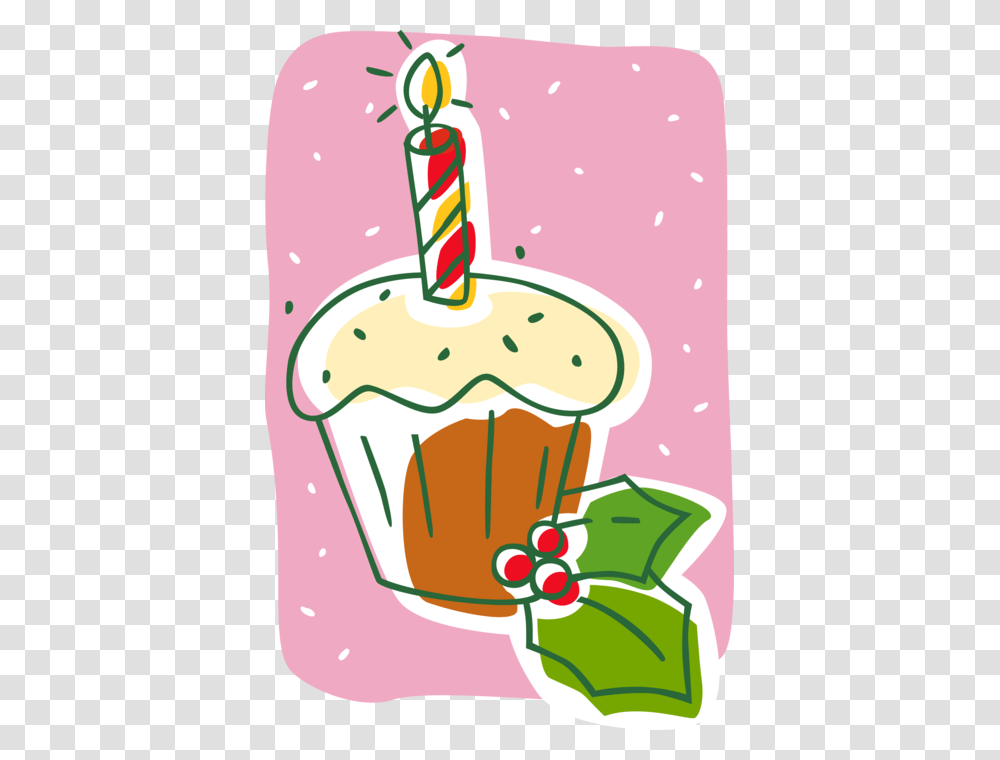 Vector Illustration Of Festive Season Christmas Sweet Illustration, Juice, Beverage, Drink, Cupcake Transparent Png