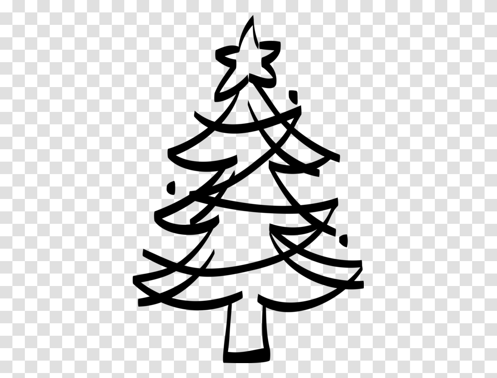 Vector Illustration Of Festive Season Christmas Tree Arvore De Natal Vetor, Gray, World Of Warcraft Transparent Png