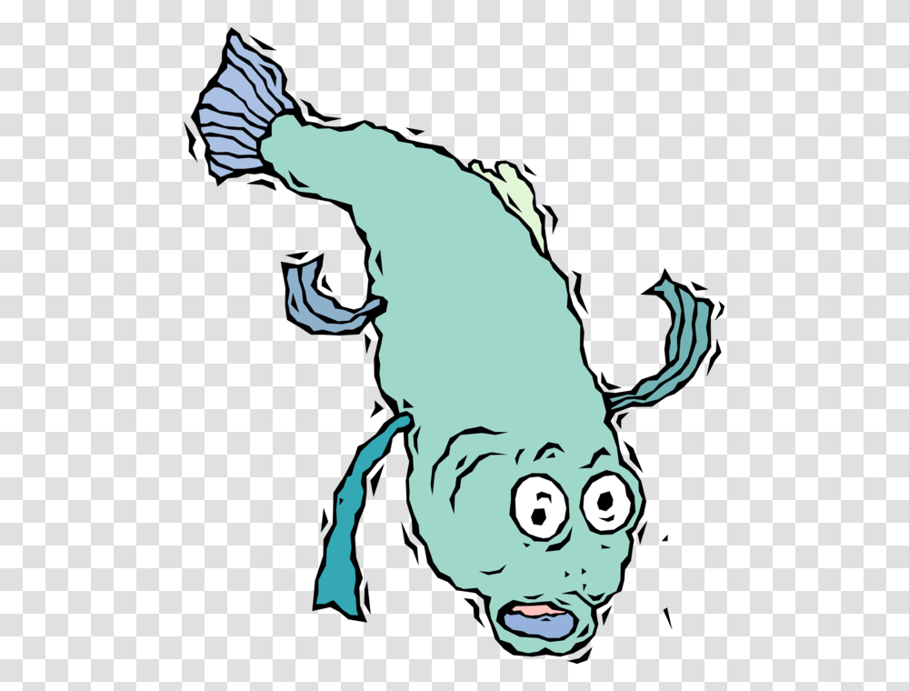 Vector Illustration Of Fish Jumps Out Of The Water, Person, Human Transparent Png