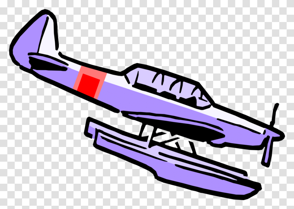 Vector Illustration Of Floatplane Or Seaplane Cartoon Background, Transportation, Vehicle, Aircraft, Spaceship Transparent Png