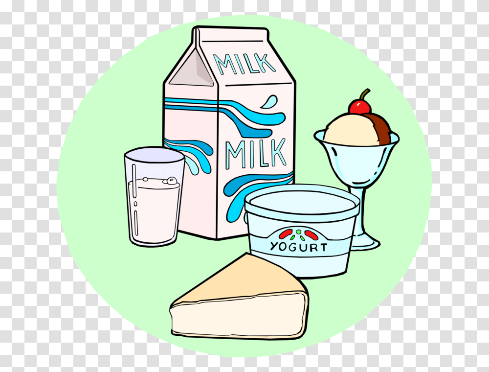 Vector Illustration Of Food Derived From Dairy Milk Does 1 Cup Of Dairy Look Like, Bowl, Label, Plot Transparent Png