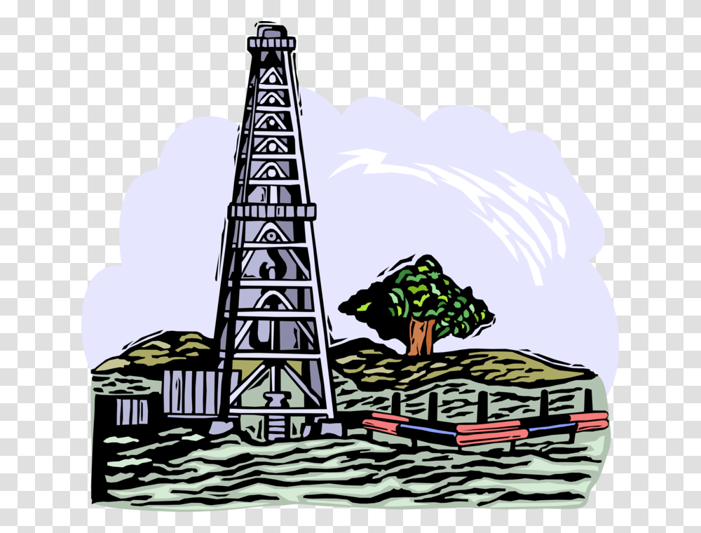 Vector Illustration Of Fossil Fuel Petroleum And Gas Petroleum, Outdoors, Plant, Nature Transparent Png
