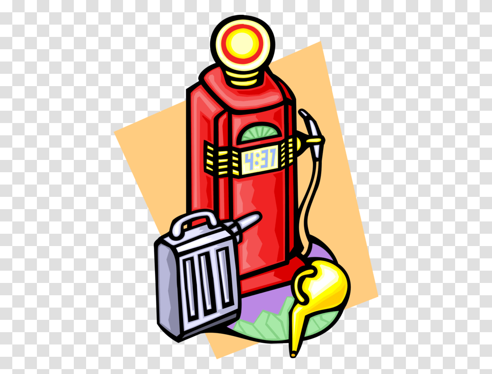 Vector Illustration Of Fossil Fuel Petroleum Gas Service Gas, Machine, Gas Pump, Gas Station, Dynamite Transparent Png