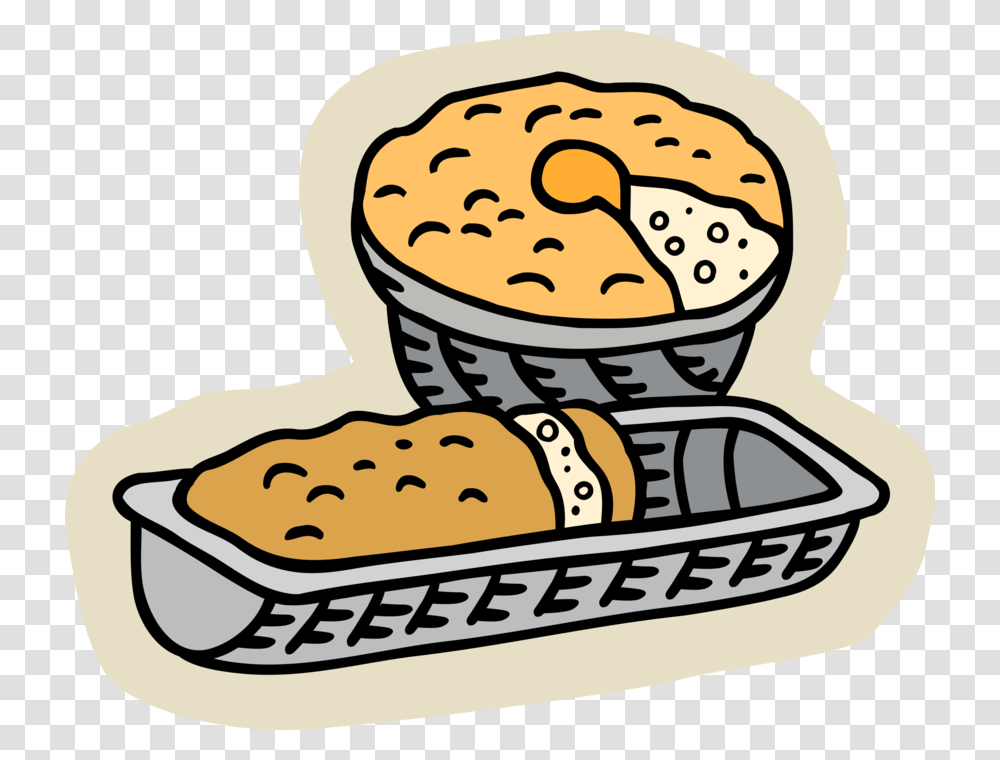 Vector Illustration Of Fresh Baked Cake And Sweet Bread Sweet Bread Clipart, Coffee Cup, Food, Dish, Meal Transparent Png