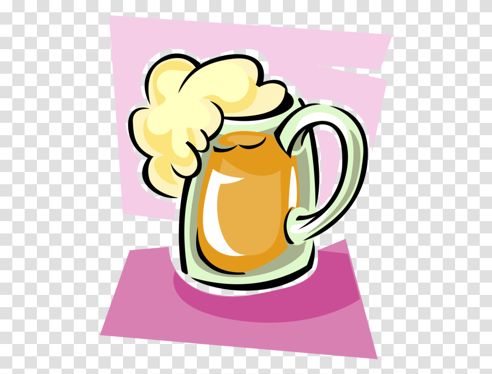 Vector Illustration Of Frothy Mug Clip Art, Jug, Stein, Glass, Beverage Transparent Png