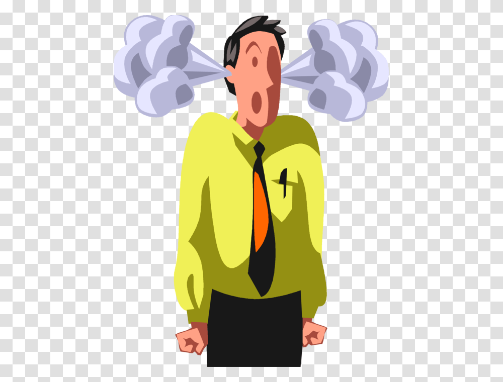 Vector Illustration Of Frustrated Businessman Blows Frustriert Clipart, Coat, Sleeve, Photography Transparent Png