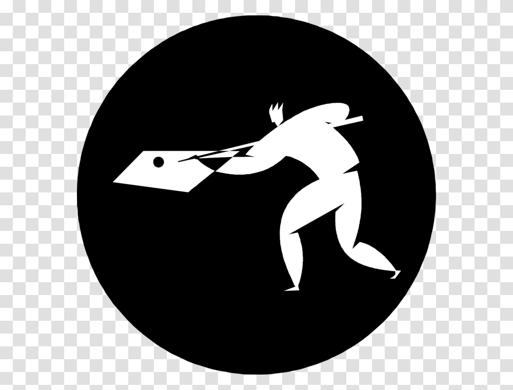 Vector Illustration Of Game Of Pool Player Plays Billiards, Axe, Tool, Silhouette, Stencil Transparent Png