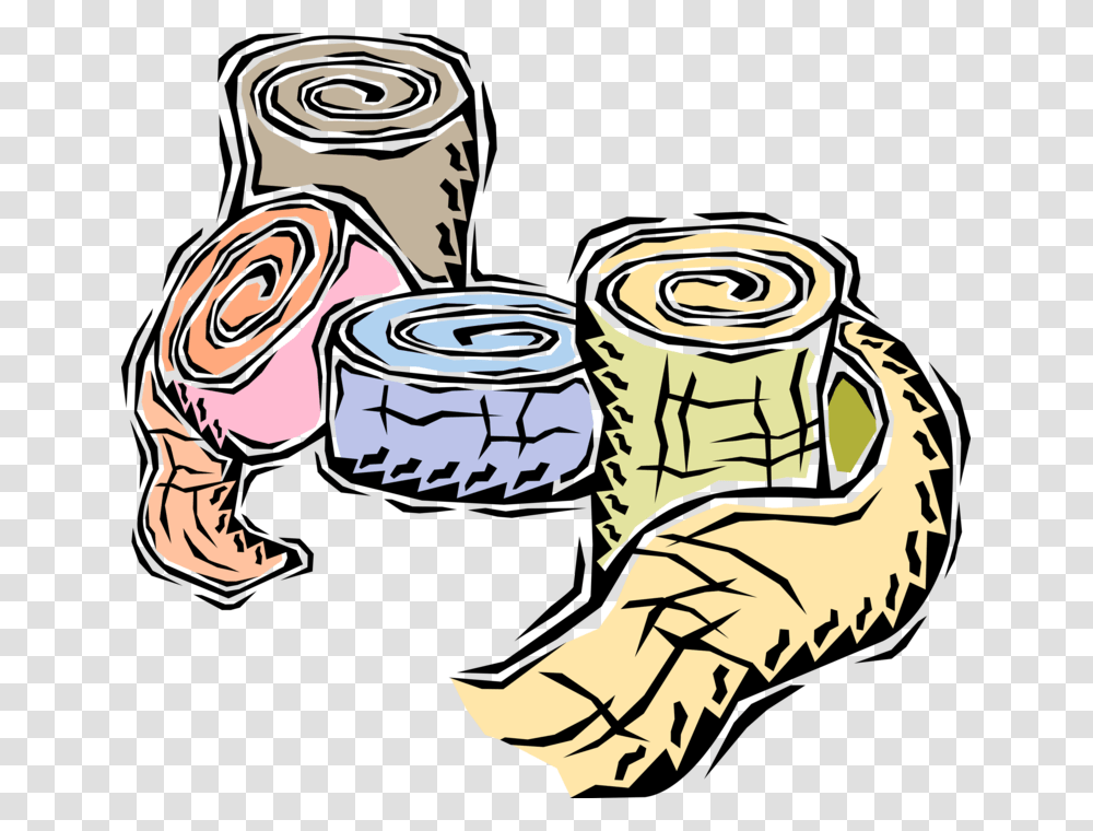 Vector Illustration Of Gauze Medical Dressing Bandage Wound Care Clip Art, Weapon, Weaponry, Bomb, Person Transparent Png