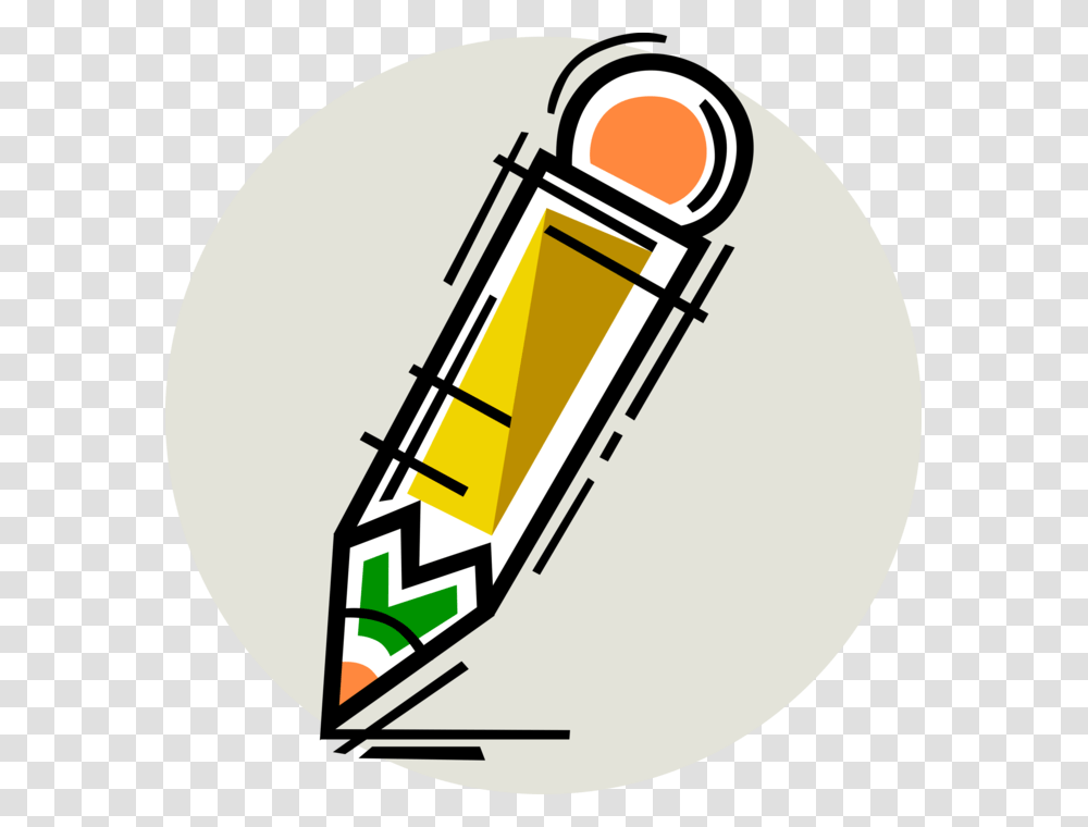 Vector Illustration Of Graphite Pencil Writing Or Drawing, Dynamite, Bomb, Weapon, Weaponry Transparent Png