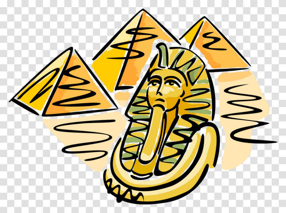Vector Illustration Of Great Pyramids At Giza With, Food, Dynamite, Bomb, Weapon Transparent Png