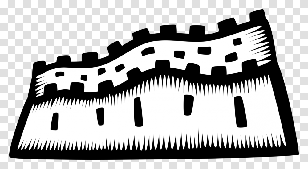 Vector Illustration Of Great Wall Of China Fortification Illustration, Animal, Handsaw, Tool, Hacksaw Transparent Png